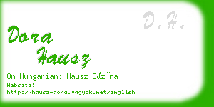 dora hausz business card